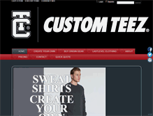 Tablet Screenshot of customteez.co.nz